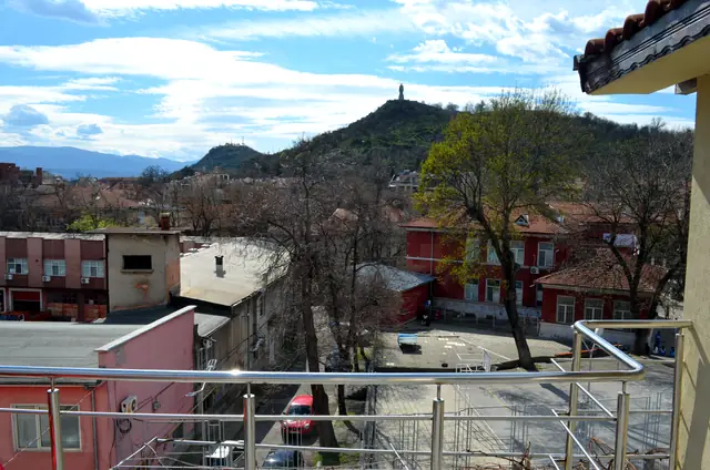 View from the Artistic Loft balcony to the hills of Plovdiv