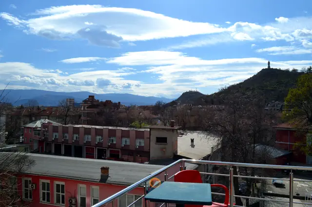 View of the hills and Old Plovdiv from Artistic Loft