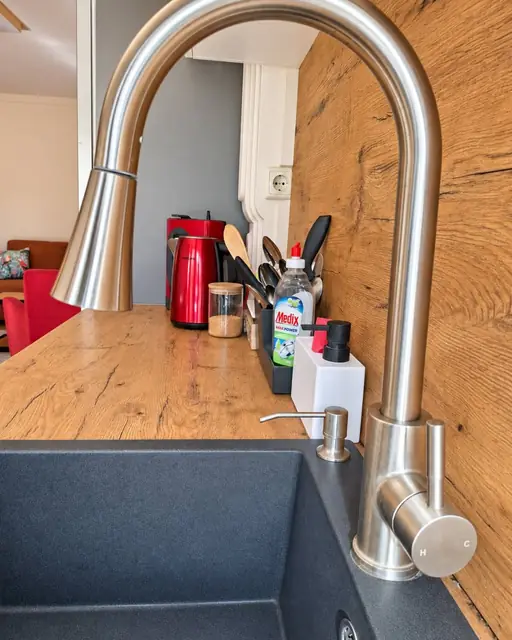Kitchen worktop and sink, Sunny Balcony